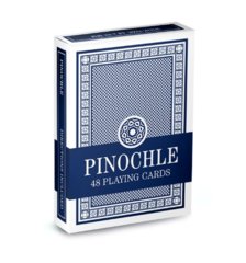 Brybelly - Brybelly Standard Pinochle Cards Wide Size Regular Index Deck (Blue)